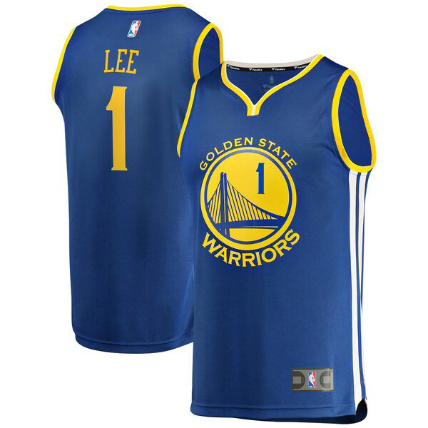 Maillot nba Golden State Warriors Icon Edition Homme Damion Lee 1 Bleu
